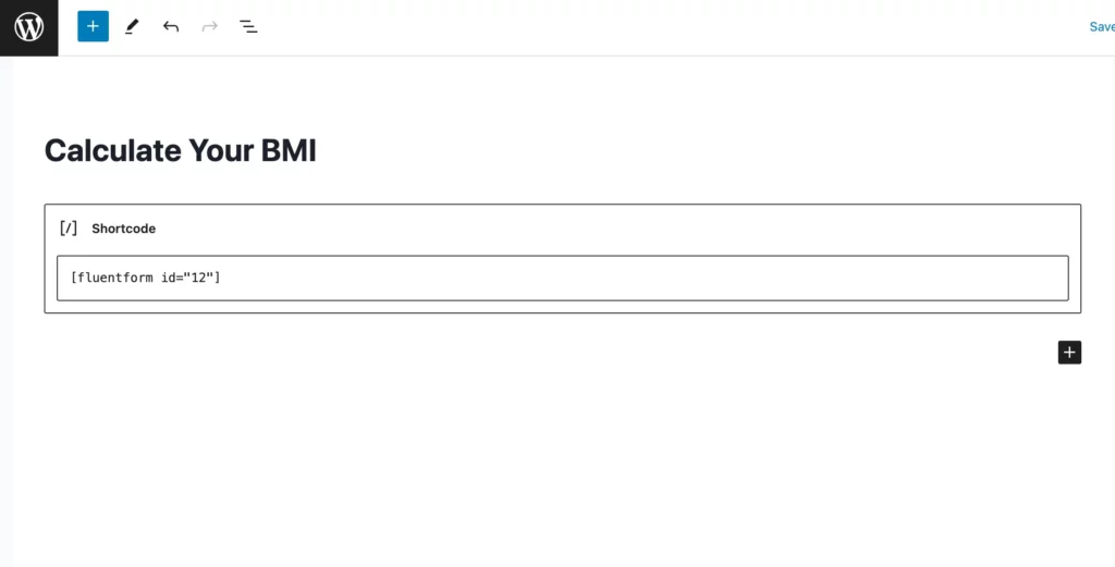 Displaying bmi calculator in WordPress using shortcode